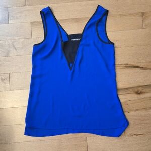 Express Blue/Black Top